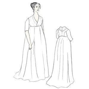 1797 Chemise Dress - Regency / Empire Gown Sewing Pattern