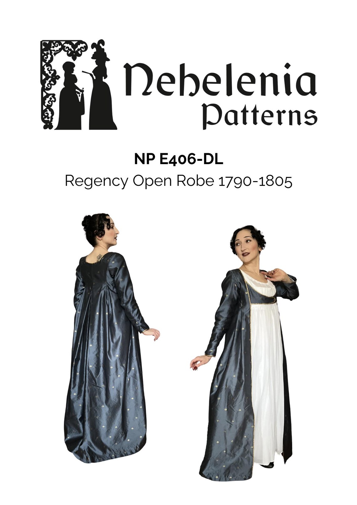 Regency Open Robe Pattern Regency Open Robe 1790-1805 Pattern - Etsy