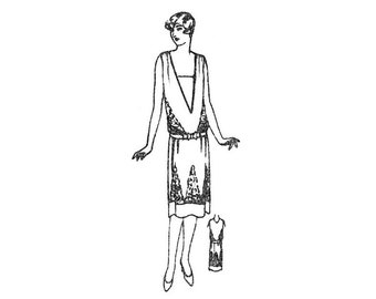 1928 Party Frock - a flapper dress pattern