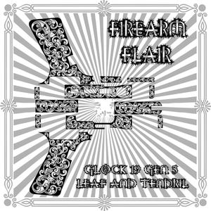 Glock 19 Gen 5 Leaf and Tendril Design File