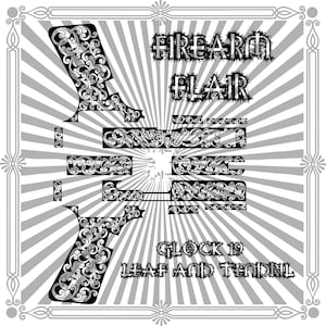 Glock 19 Leaf and Tendril Design File