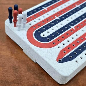 3 Player Folding Travel Cribbage Board