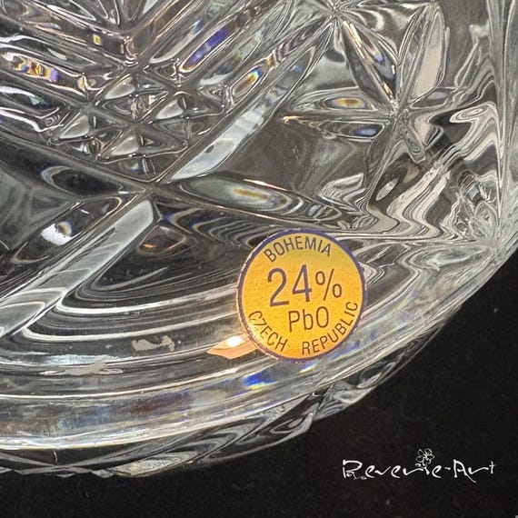 Vintage Bohemia 24% Lead Crystal Candy Dish With Lid - Etsy
