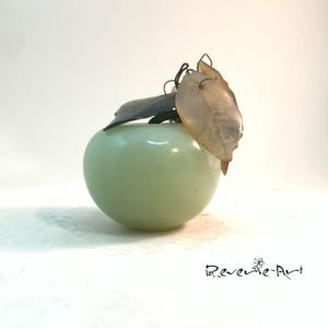 Vintage Chinese 19th Century Jade Apple With Bowenite Leaves - Etsy