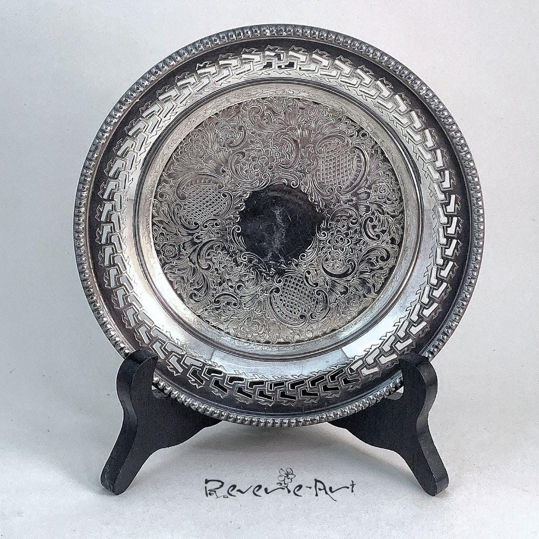 Vintage Mappin and Webb Small Silver Plated Tray, Trinkets Key