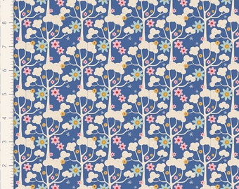 Wintergarden Blue, Tilda Fabric, Jubilee,  TIL100552