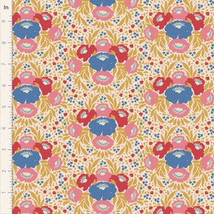 Autumn Bouquet Mustard, Tilda Fabric, Jubilee,  TIL100548