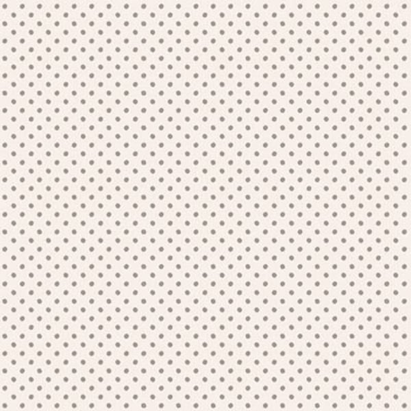 Grey pin dot fabric, Tilda Solid Basic podka dot grey, grey, TIL130048