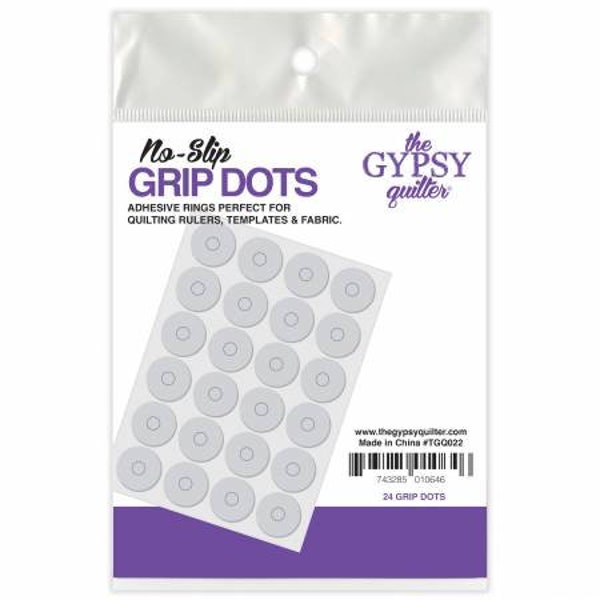 Grip dots, non-slip adhesive Rings, by the Gypsy Quilter