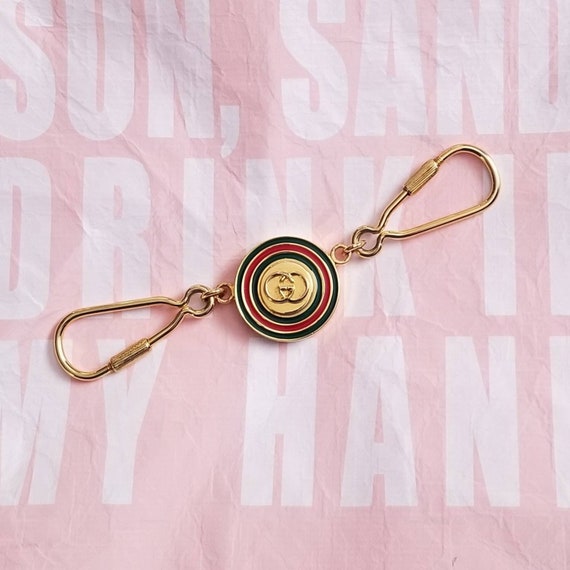 Vintage authentic RARE Gucci gold plated enameled