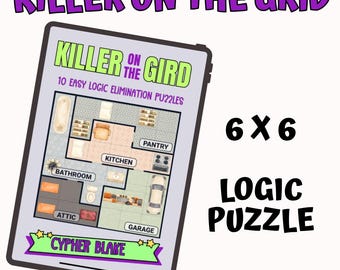 Sudoku de misterio y asesinato, rompecabezas lógico, juego de detectives imprimible en PDF, desafío de deducción de planos, rompecabezas de cuadrícula de misterio, regalo para amantes del misterio