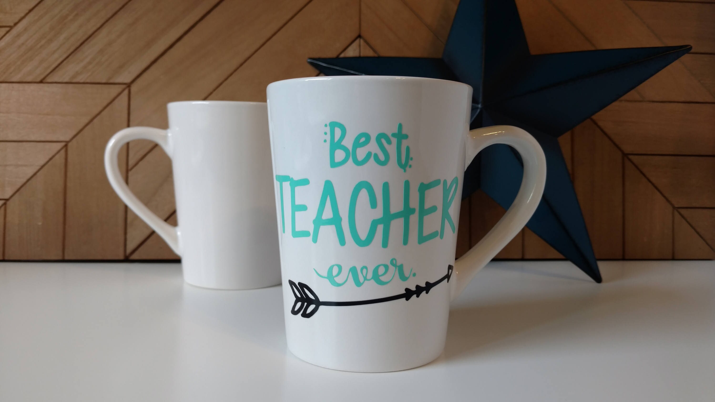 Best Teacher Ever Coffee Mug // Coffee Mugs with Sayings // Etsy