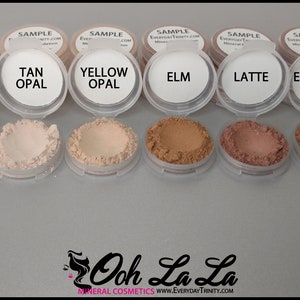 Mineral Foundation Sample Pack // All Natural // Gluten-Free // Vegan // Cruelty-Free // SPF // Full Coverage // Healthy Makeup // Flawless