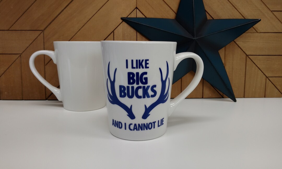 Big Bucks // Coffee Mugs With Sayings // Personalized Ceramic Etsy