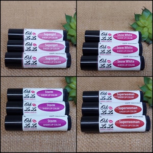 Sheer Lip Color // Lip Butter // Lip Balm // All Natural // Organic Bees Wax // Mango Butter // Ooh La La Minerals // Hempseed // Tinted