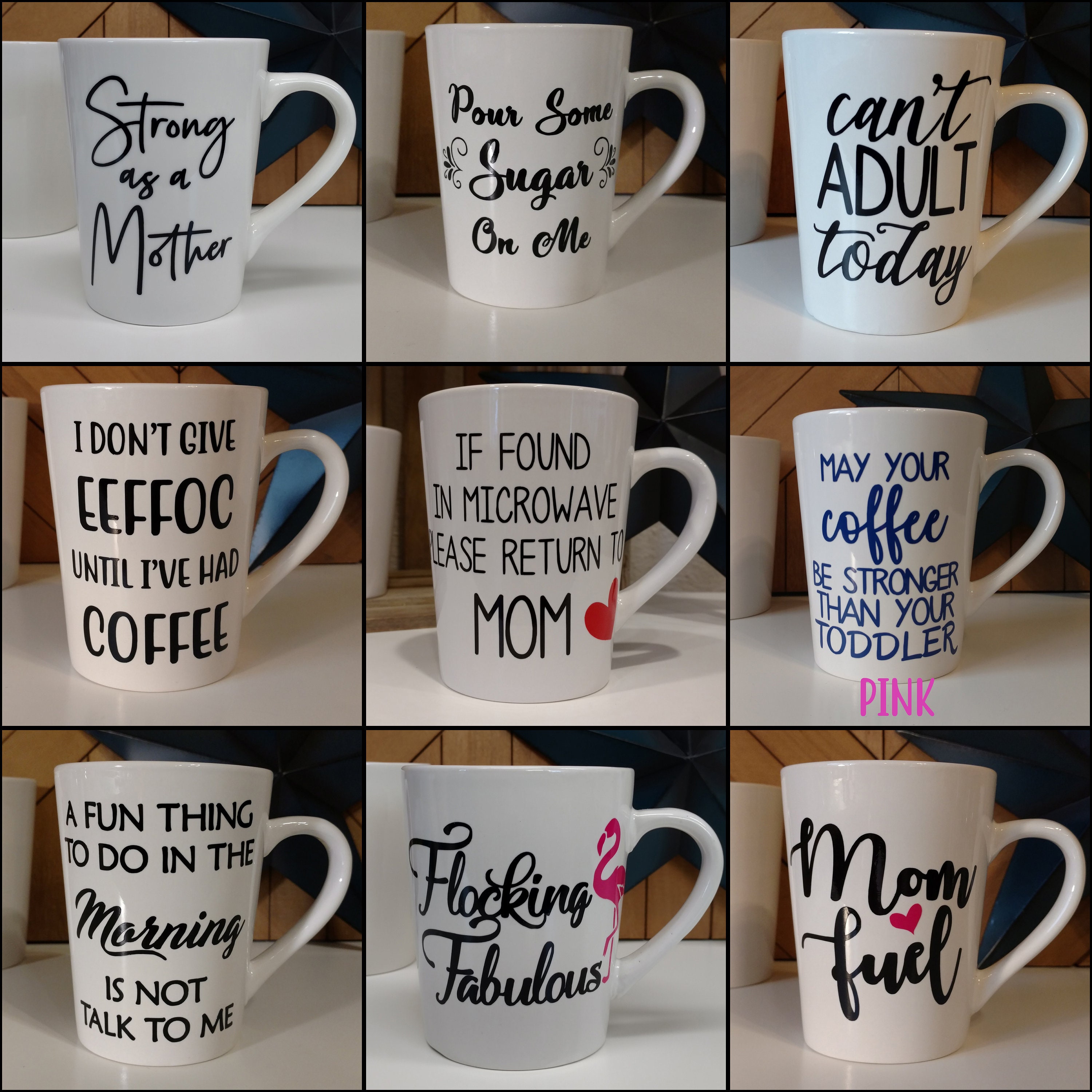 OVERSTOCK Mug Sale // Coffee Mugs with Sayings // Personalized Etsy