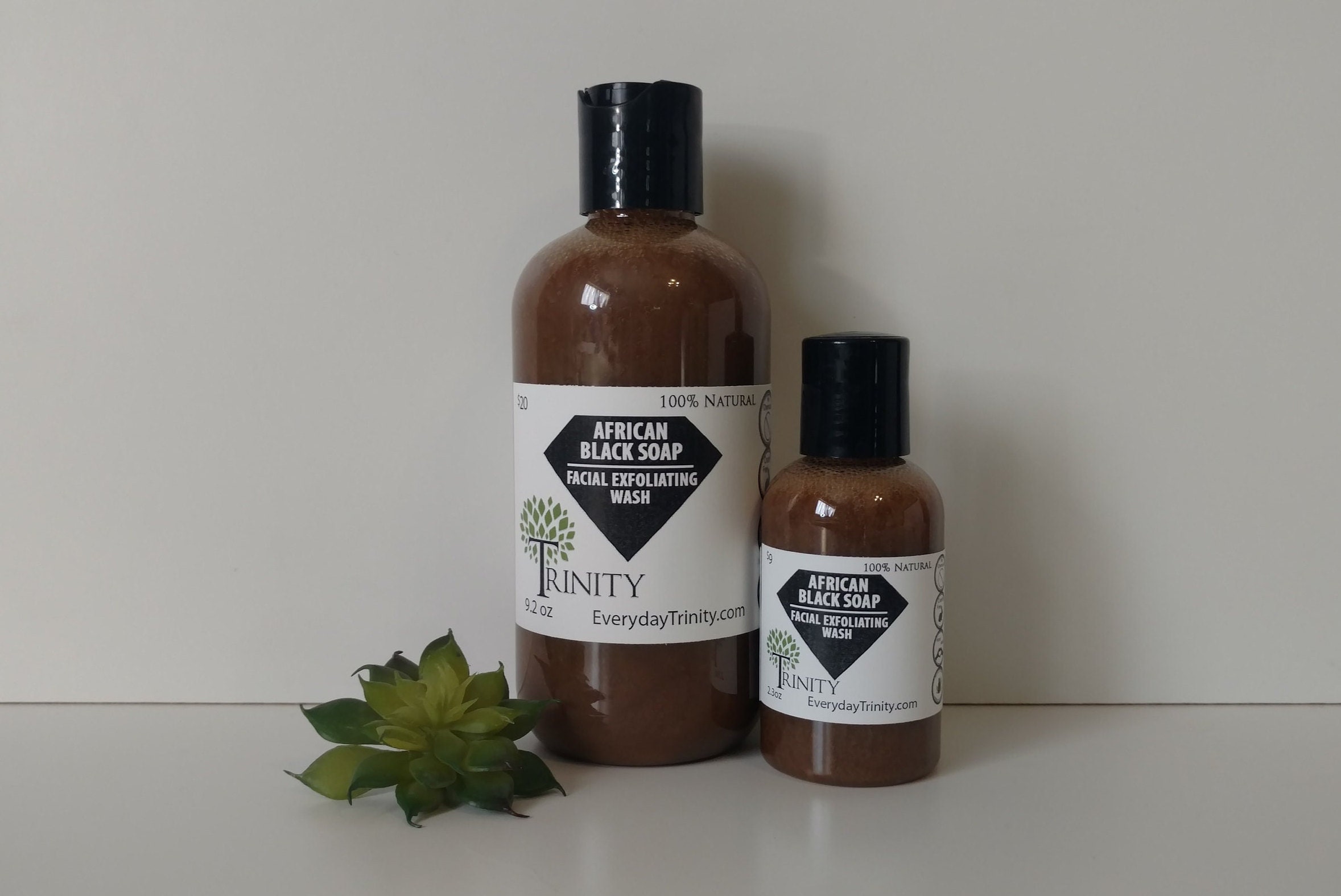 African Black Soap Facial Cleanser & Facial Exfoliating Wash // All ...