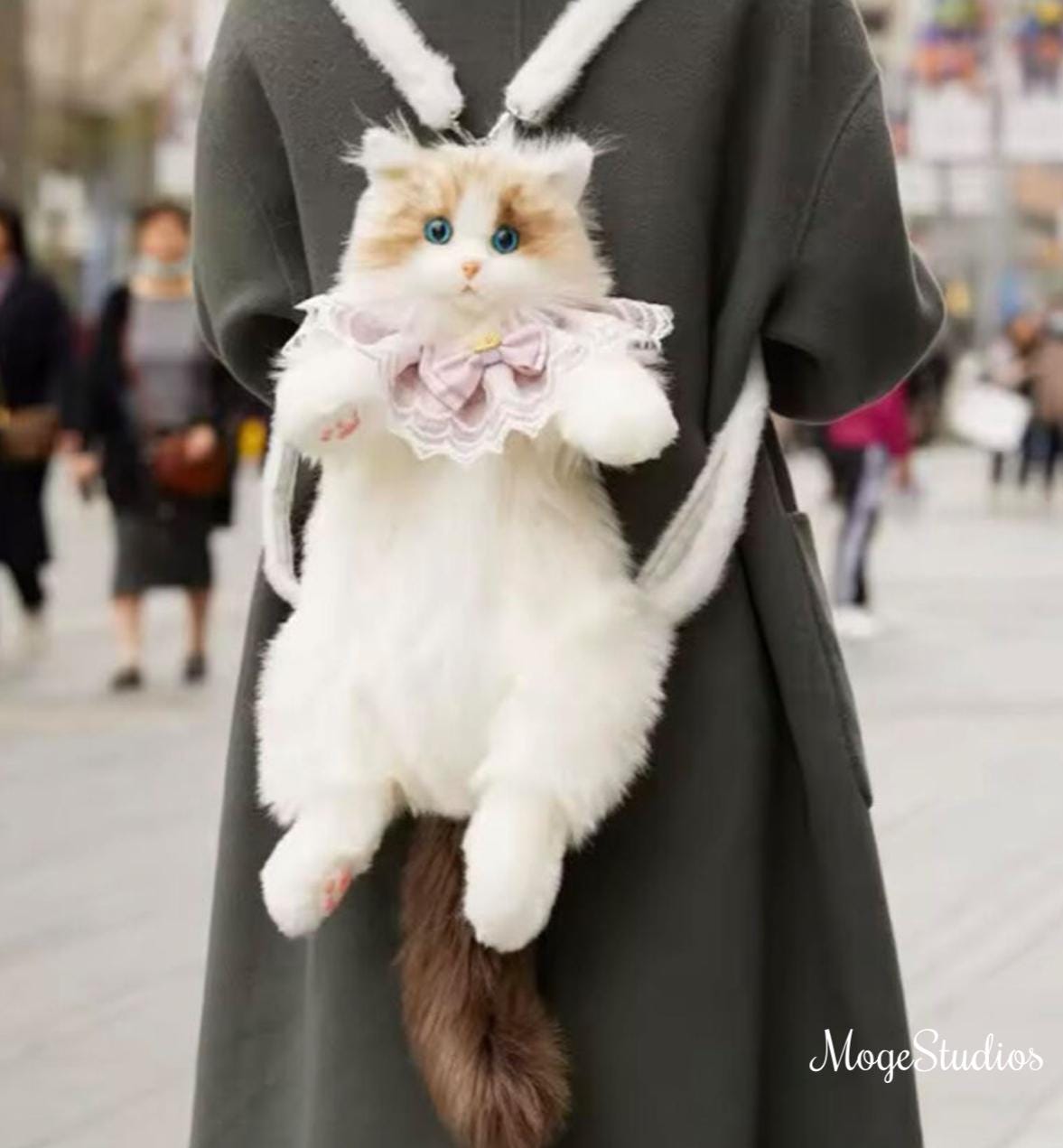 Handmade Furry Cat Backpack - Etsy display picture 2