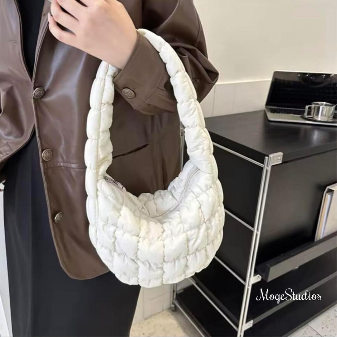 Quilted Puffer Bag - Red
