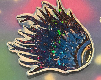 Y2K Space eyeball sticker | weird core