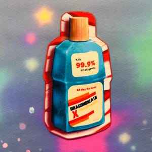 Pegatina de enjuague bucal… / Juego de enjuague bucal / Curly