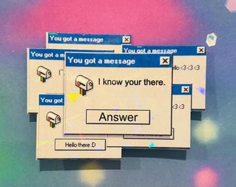 Y2k microsoft spam sticker
