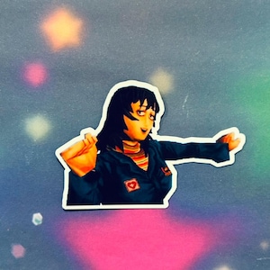 Pegatina de Anya feliz enjuagándose la boca / Juego de enjuague bucal / Anya