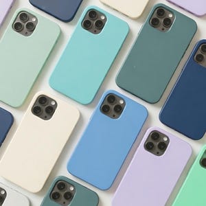 iPhone 12 Pro、iPhone 11 XR SE 2020 XS X 8 7 Plus 用シリコンケース カラフルなマイクロファイバー裏地付きスマホカバー