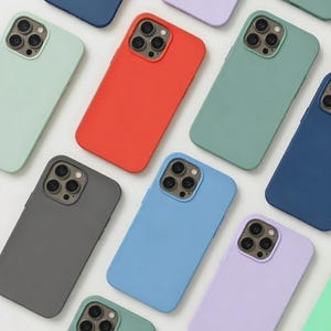 Silicone Case For iPhone 11, iPhone 12 Pro, iPhone XR, iPhone SE 2020, iPhone XS X, 8 7 Plus Matte Coloured Pretty Phone Cover For Men Women