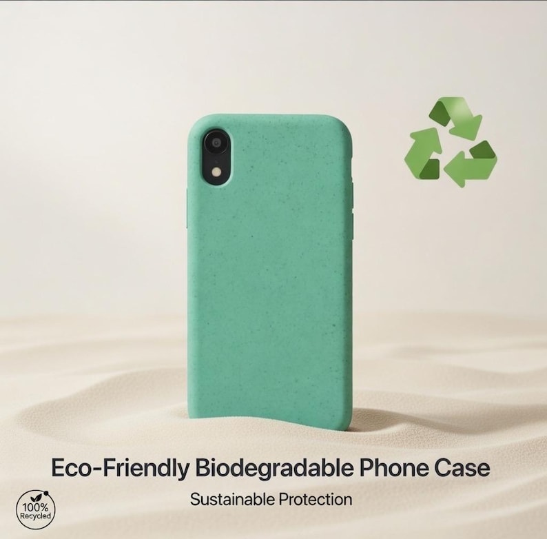 Milieuvriendelijk biologisch afbreekbaar telefoonhoesje voor iPhone XR, iPhone XS X-hoesje, iPhone 8-hoesje, iPhone SE 2020, iPhone 7 8 Plus, 11 Pro-patroonhoes afbeelding 3