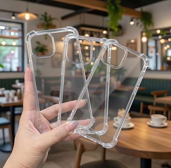 Clear Phone Case For iPhone 17, iPhone 16, 15 Pro Max 14 Plus 13 12 11 XR XS 8 7 Transparent Cover With Shockproof Corners & Anti-Yellowing