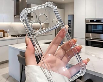 Shockproof Clear iPhone Case For iPhone 17 Pro Max 16 Plus 15 14 13 12 Mini 11 XR XS X 8 7 SE Magsafe Protective Cover With Bumper Corners