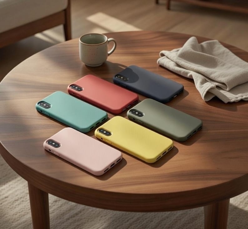 Milieuvriendelijk biologisch afbreekbaar telefoonhoesje voor iPhone XR, iPhone XS X-hoesje, iPhone 8-hoesje, iPhone SE 2020, iPhone 7 8 Plus, 11 Pro-patroonhoes afbeelding 1