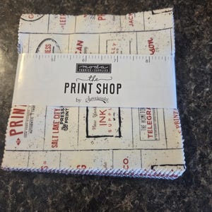 Moda, Sweetwater, &quot;The Print Shop&quot; Charm Pack