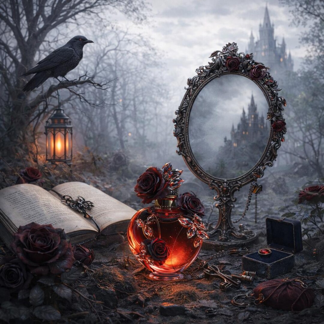 Whispers of the Thorned Veil – Dark Fairytale Gothic Fantasy Wall Art ...