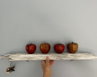 Handmade White Wash Shelf Natural Found Driftwood Artistry Of Mother Nature Used for Candles,Birds,Artwork,Special Finds, Janet Doseenberry