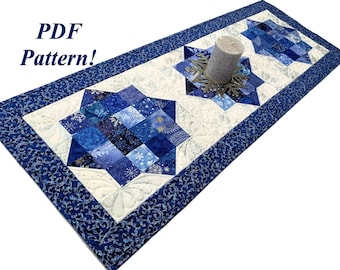 Abundance PDF Quilt PATTERN - Easy Scrappy Quilted Table Runner for Every Decor, Season and Holiday