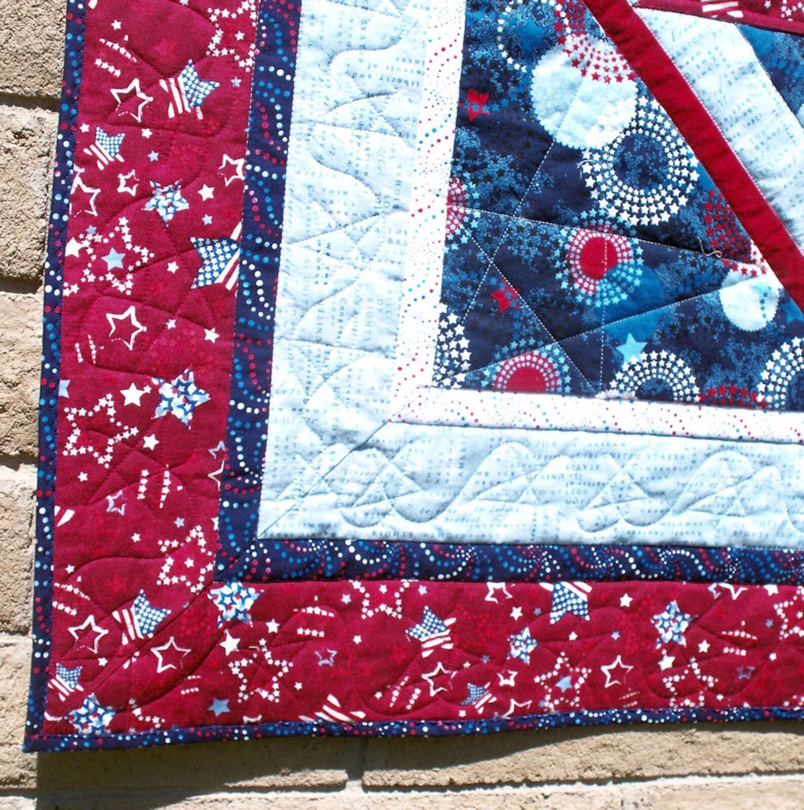 Patriotic Quilt Wall Hanging or Table Topper Quilts of Valor Etsy