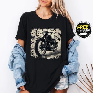 Retro Vintage Classic Motorcycle Shirt For Men and Women, Biker Rebel Retro T-Shirt, Cafe Racer Vintage Shirt, Distressed Grunge Clothing