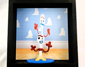 Forky Wooden Shadowbox: Decorazione Toy Story