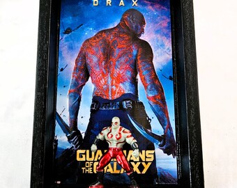 Drax Shadowbox: Guardians of the Galaxy Wooden Display