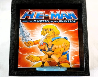 He-Man Shadowbox: Masters of the Universe Wooden Display