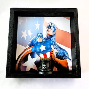 Captain America Bust Shadowbox