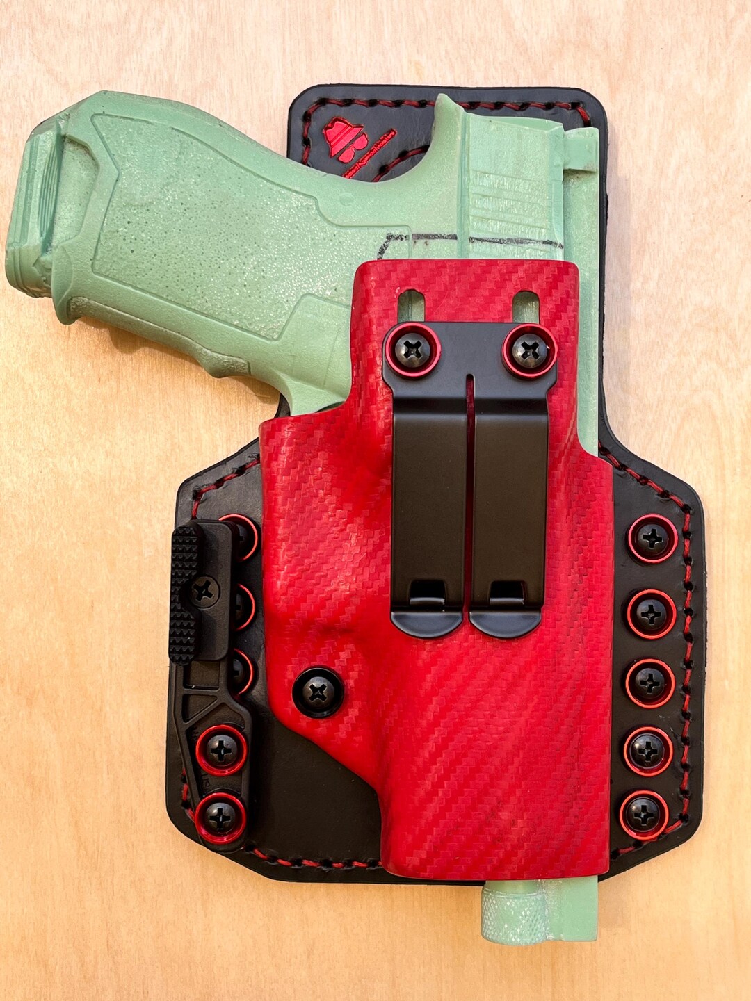 PSA Dagger Compact 9mm 3.25” Hybrid Leather and Carbon Fiber Holstex ...