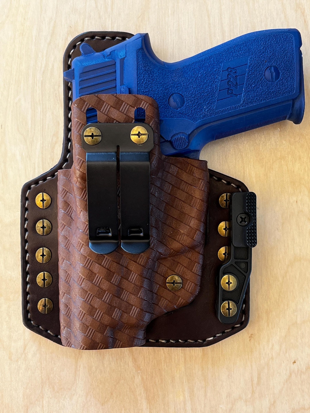 Sig Sauer P228 9mm Hybrid Leather and Basketweave Holstex Optics-ready ...