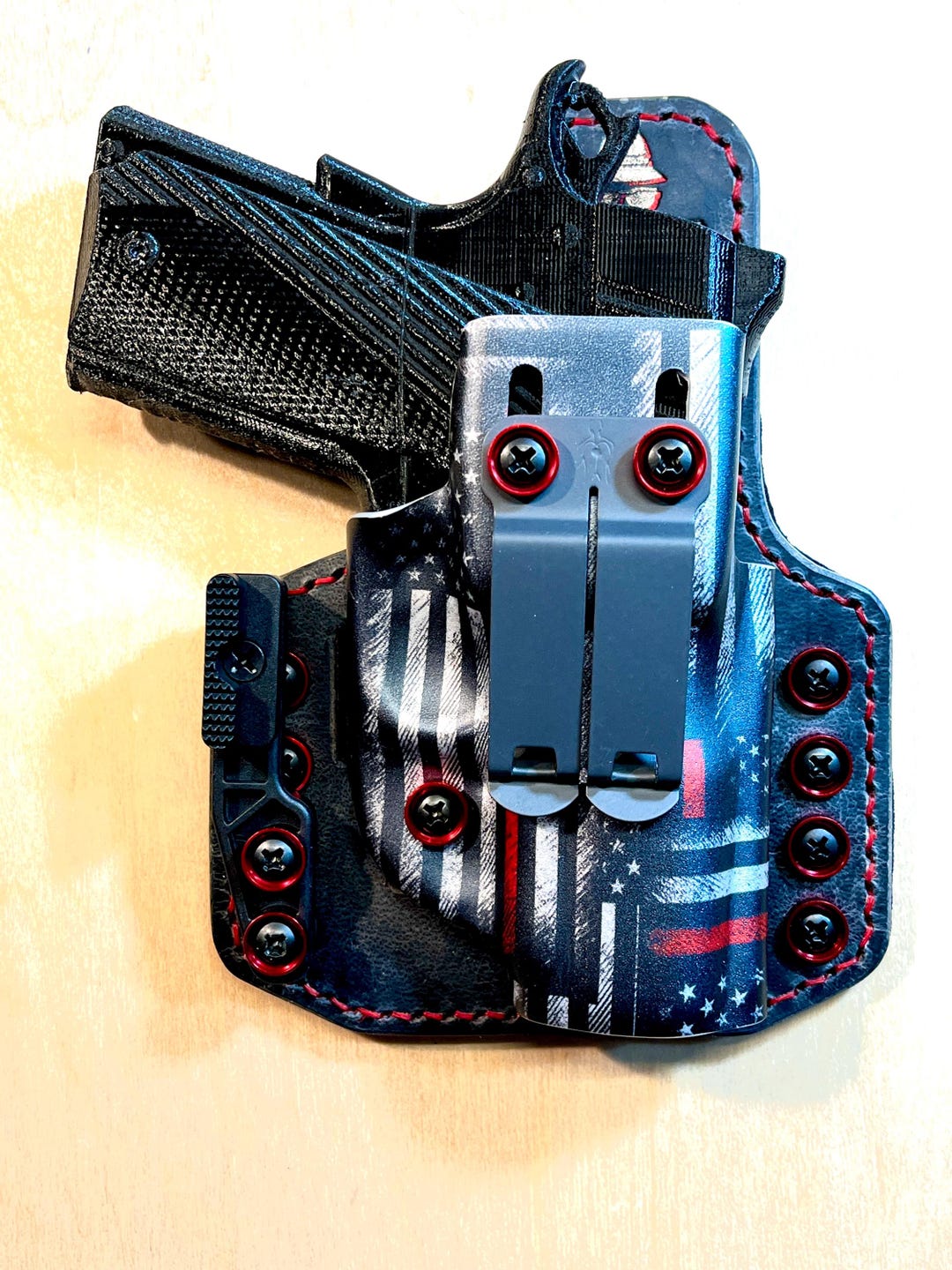 Kimber Ultra TLE 2 Hybrid Leather & “thin Red Line” Kydex (for First ...