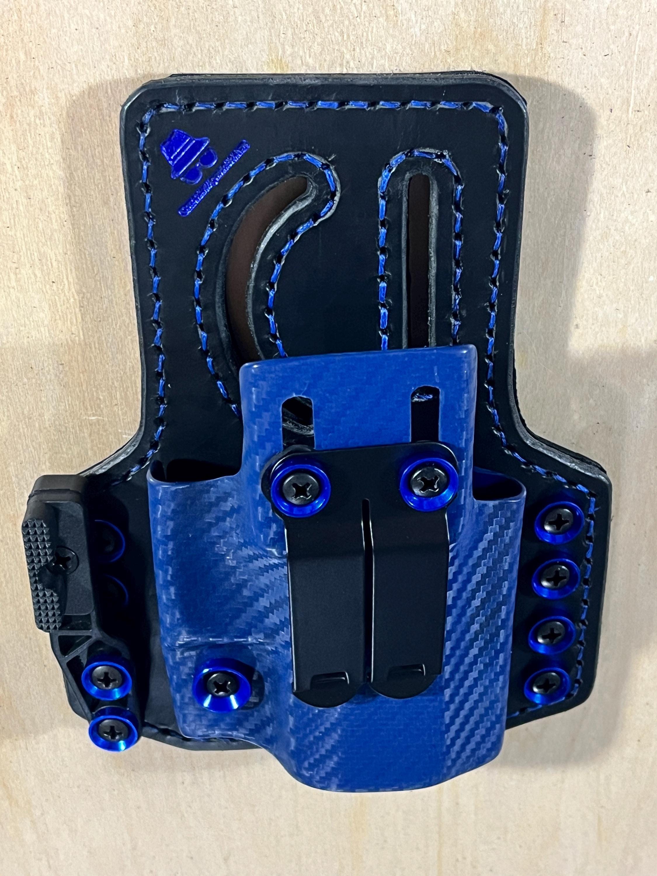 Glock 43X MOS 9mm Hybrid Leather and Carbon Fiber Holstex Optics-ready ...