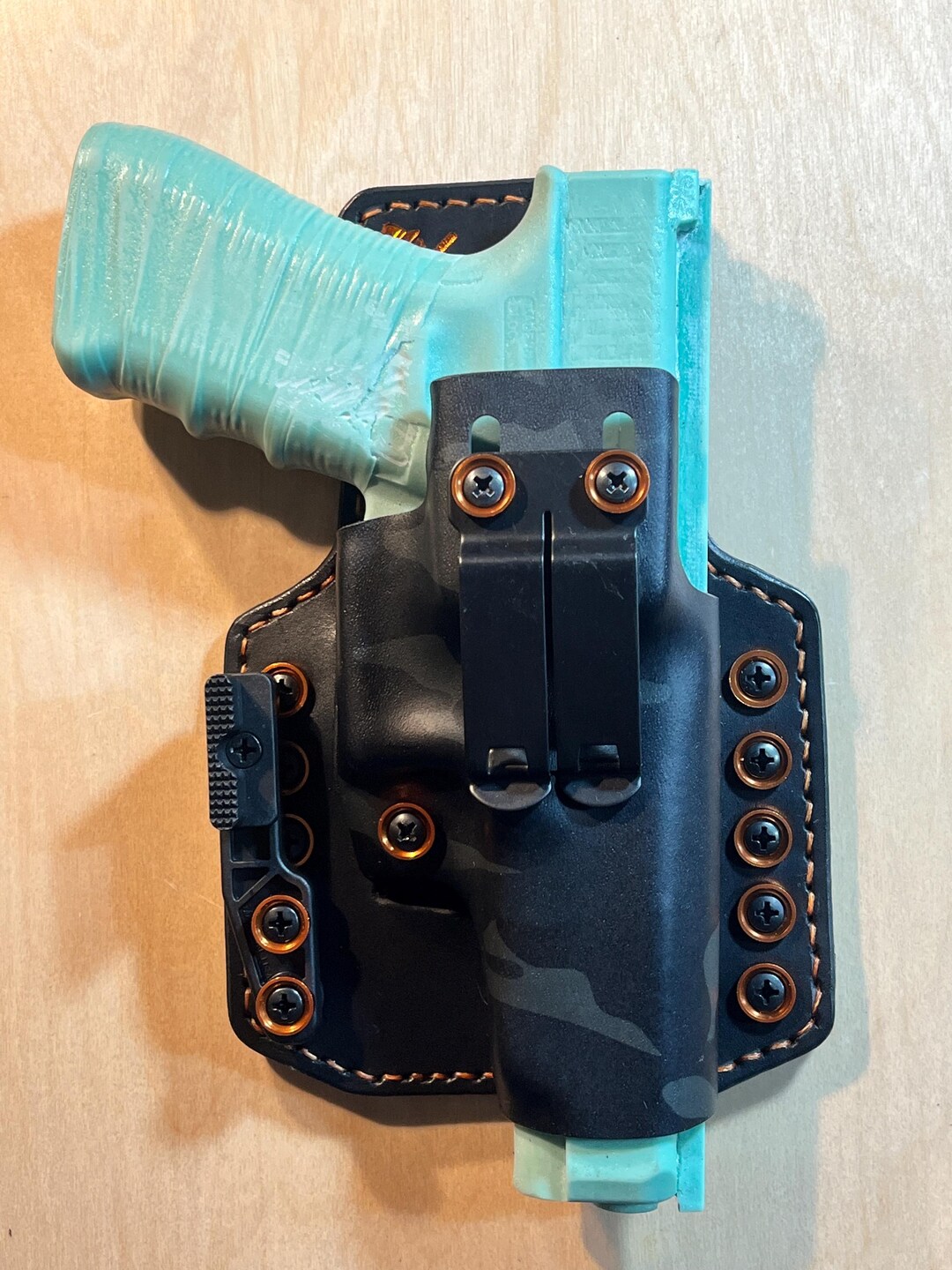 Glock 34/35 (.40 S & W) Hybrid Leather and Multicam Kydex Optics-ready ...