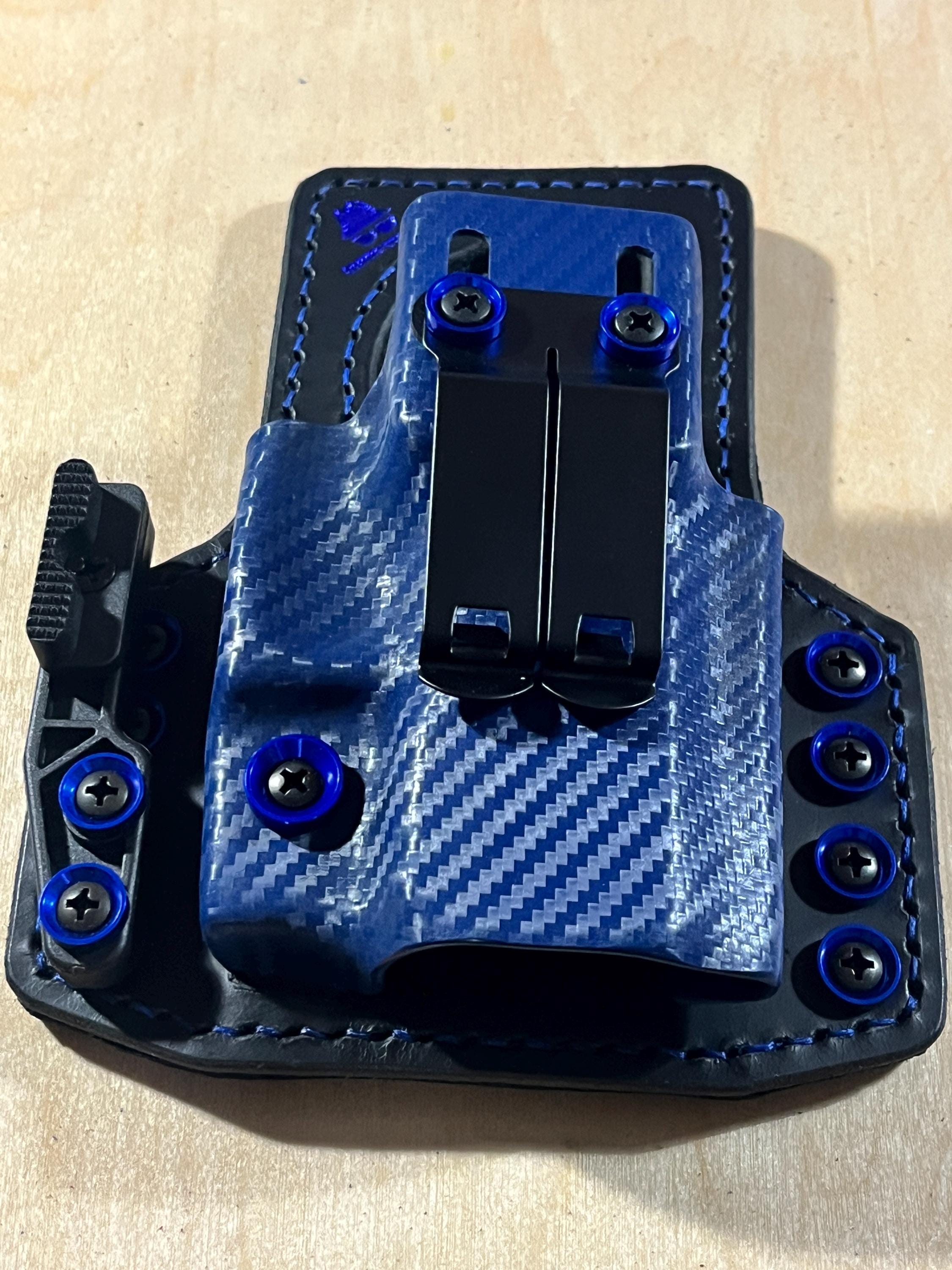 Glock 43X MOS 9mm Hybrid Leather and Carbon Fiber Holstex Optics-ready ...