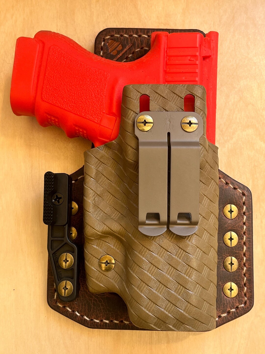 Glock 30s (.45 Cal) Hybrid Leather and Basketweave Holstex Optics-ready ...